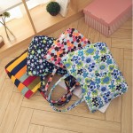 EXCELSIOR Waterproof Canvas Casual Zipper Shopping Bag Large Tote Women Handbags Floral Printed Ladies Single Shoulder Beach Bag