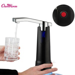 Easy Pump Water to the Bottle Electric Water Dispenser with Rechargeable Battery Drinking Water Bottles Kitchen Items 2Colors
