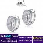 Effie Queen Newest Style Micro Paved AAA Zircon Earrings For Women's Birthday Gift Luxury Woman Earrings DE100