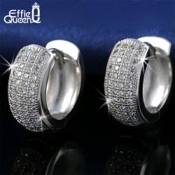 Effie Queen Newest Style Micro Paved AAA Zircon Earrings For Women's Birthday Gift Luxury Woman Earrings DE100