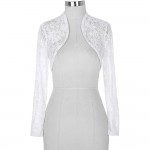 Elegant Women Ladies Long Sleeve Slim Casual Bolero Shrug Solid Color Plus Size 2XL 3XL Short Coat Wedding Boleros Formal Shrugs