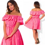 Elegant ruffle Off Shoulder women dresses large size casual women summer dress  plus size sexy party dresses Vintage vestidos