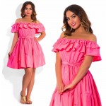 Elegant ruffle Off Shoulder women dresses large size casual women summer dress  plus size sexy party dresses Vintage vestidos