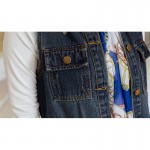 Elegdream 2017 Spring Summer Women New Fashion Vintage Sleeveless Denim Vest Female Jeans Jacket Slim Long Outerwear Thin Coats