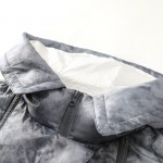 Elf SACK w winter women's loose vintage ink pattern with a hood down coat female long design 