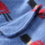 Elf SACK winter p female vintage jacquard cloth double breasted overcoat woolen outerwear female long design