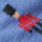 Elf SACK winter p female vintage jacquard cloth double breasted overcoat woolen outerwear female long design