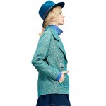 Elf SACK woolen winter female vintage turn-down collar fashion embroidery loose fashion woolen outerwear