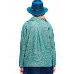 Elf SACK woolen winter female vintage turn-down collar fashion embroidery loose fashion woolen outerwear