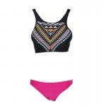 Ethnic Style Women Summer Beach Swimwear Slim Print Swimsuit Bathing Suit Sexy Bikinis Two-Piece Suits Push up Bikini Set