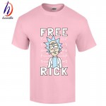 Euro Size,Anime Rick and Morty Cotton T shirt Funny Short Sleeve Print Gameplayer T-shirt Hip Hop Swag Morty Clothing,GT289