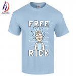 Euro Size,Anime Rick and Morty Cotton T shirt Funny Short Sleeve Print Gameplayer T-shirt Hip Hop Swag Morty Clothing,GT289