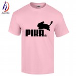 Euro Size,Good Quality Pokemon Go Cotton T shirt Men and Women Skate Clothing,Pikachu Print T-shirt For Man,GT444