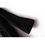 Europe Windy Women Vintage Skull Head Dovetail Rock Style Dress White Black S M L 1520 Europe Windy Women Vintage Skull Head Dovetail Rock Style Dress White Black S M L 1520