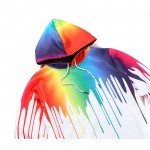 Europe and America hip hop fashion 3D both side Graffiti printed hooded sweatshirt men 's assassins creed hoodies man