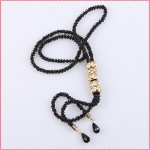 Exaggerate long pendant necklaces for women elegant black gold vintage necklace tassel waterdrop design necklaces gift #NL068