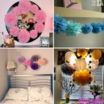 FENGRISE 3pcs 20 25 30cm Wedding Tissue Paper Pom Poms Birthday Party Decorations Kids Crepe Artificial Flowers Wreaths Ball 