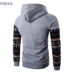 FGKKS New Arrival Brand Hoodie Sweatshirt Men Spring Fashion Brand-Clothing Printed Hoodies Men Casual Cotton Male Sweatshirt