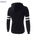 FGKKS New Arrival Brand Hoodie Sweatshirt Men Spring Fashion Letter Printed Hoodies Men Casual Slim Fit Hooded Men Clothing 