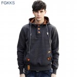 FGKKS New Spring Men Hoodie High Quality Thick Warm Velvet Fashion Design Hoodies Sweatshirts Men Casual Hoody Moleton Masculino