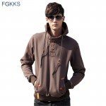 FGKKS New Spring Men Hoodie High Quality Thick Warm Velvet Fashion Design Hoodies Sweatshirts Men Casual Hoody Moleton Masculino