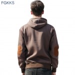 FGKKS New Spring Men Hoodie High Quality Thick Warm Velvet Fashion Design Hoodies Sweatshirts Men Casual Hoody Moleton Masculino