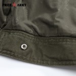 FREE ARMY Green Jackes and Coats Casual Unpadded Embroidery Autumn Bomber Jacket Women Military Slim Coats Jackets GS-8552