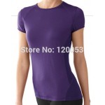 Factory Direct Offer 100% Australia Merino Wool Womens Short Sleeve T Shirt, Women's Merino Wool Shirt Baselayer