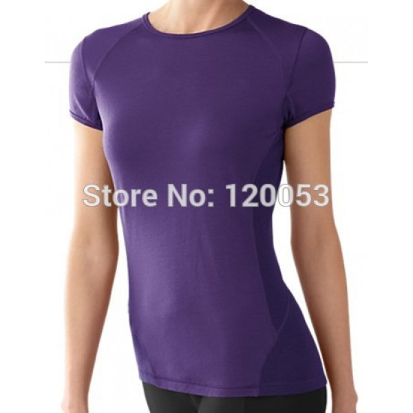 Factory Direct Offer 100% Australia Merino Wool Womens Short Sleeve T Shirt, Women's Merino Wool Shirt Baselayer