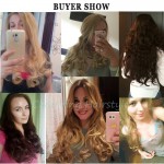 False Hair 24" Long Apply Hair Clips On the HairPieces Mega Hair Extensions Curly Synthetic Extensions Clip Hairpiece Full Head