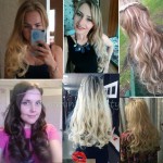 False Hair 24" Long Apply Hair Clips On the HairPieces Mega Hair Extensions Curly Synthetic Extensions Clip Hairpiece Full Head