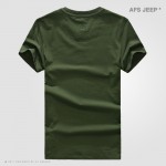 Famous Brand Men T Shirts Fashion 2016 Tops Tees Summer Short Sleeve T-shirt Anti-wrinkle Cotton Comfortable Loose AFS JEEP Car