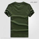 Famous Brand Men T Shirts Fashion 2016 Tops Tees Summer Short Sleeve T-shirt Anti-wrinkle Cotton Comfortable Loose AFS JEEP Car