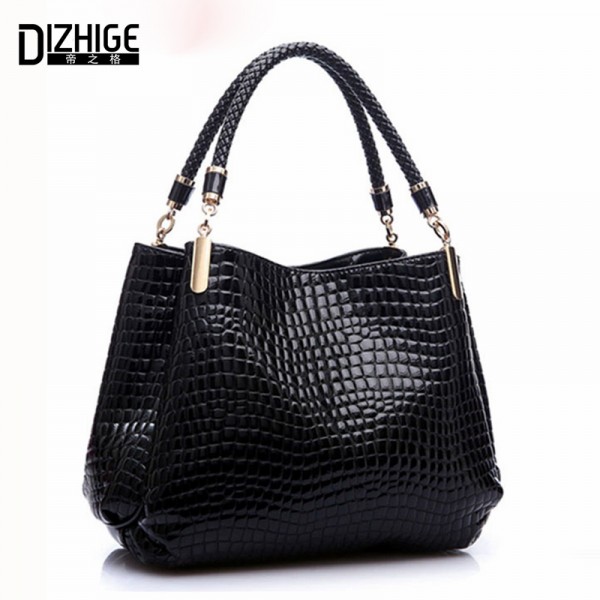 Famous Designer Brand Bags Women Leather Handbags 2016 Luxury Ladies Hand Bags Purse Fashion Shoulder Bags Bolsa Sac Crocodile