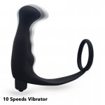 Fantasy Silicone Men Climax Prostate Massager Vibrator Cock Ring Delay Anal Plug Masturbator Adult Male Anal Sex Toys Butt Plugs