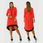 Fashion 2016 plus size women clothing 6xl winter dress O-neck solid Dress casual women loose dress big sizes vestido de festa