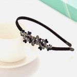 Fashion Antique Bow Headbands jewelry Butterfly Decorated Accessories For Women Blue New Year Girls Hair Hoops Gift  