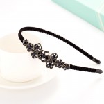 Fashion Antique Bow Headbands jewelry Butterfly Decorated Accessories For Women Blue New Year Girls Hair Hoops Gift  