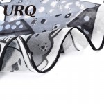 Fashion Brand Designer Scarf Artist Style Dog Print Woman Long Chiffon Silk Shawl Animal Scarves Foulard P5A16565