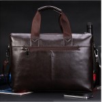 Fashion Brand PU Leather Men's Handbags Designer Man Zipper Handbag Dress Messenger Bag for Men Brown Black Color XB114NEW