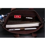 Fashion Brand PU Leather Men's Handbags Designer Man Zipper Handbag Dress Messenger Bag for Men Brown Black Color XB114NEW