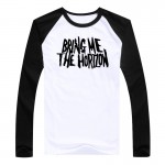 Fashion Bring Me The Horizon T Shirt Men Hip Hop Music Band Fitness T-shirt Cotton Heavy Metal T Shirts Mens Casual Tshirts