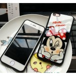 Fashion Cartoon Lovers Mickey Mouse Minnie cover soft TPU silicon case For iPhone 7 SE 5/5s 6 6s / plus 7 plus funda Coque cases