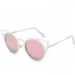 Fashion Cat Eye Sunglasses Women Brand Designer Sun Glasses For Ladies Vintage Oculos cateye Mirror Colorful-Lens Female RS167