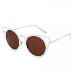 Fashion Cat Eye Sunglasses Women Brand Designer Sun Glasses For Ladies Vintage Oculos cateye Mirror Colorful-Lens Female RS167