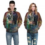 Fashion Couples Hoodies 3D Tiger Lion 2017 Mens Sweatshirt Print Hooded Animal Hoodie Men Women Tracksuit Hoodies Casual Hip Hop