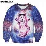 Fashion Dancing Sloth Crewneck Sweatshirt Funny Printed Rich Sloth Hoodies Casual Unisex 3D Hoodies Cute Cartoon Cat Hoodies