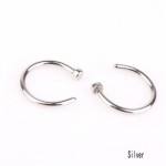 Fashion Fake Septum Medical Titanium Nose Ring Piercing Silver Gold Body Clip Hoop For Women Girls Septum Clip Hoop Jewelry Gift