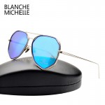 Fashion High Quality New Pilot Polarized Sunglasses Women Brand Designer 2016 Mirror Wrap Driving sun glasses UV400 original box