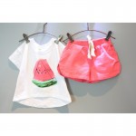 Fashion Kids Clothing Sets 2017 New Summer Girls Boys Clothes Graffiti Printing Sweatshirts+Casual Pants 2Pcs for Girls Suit